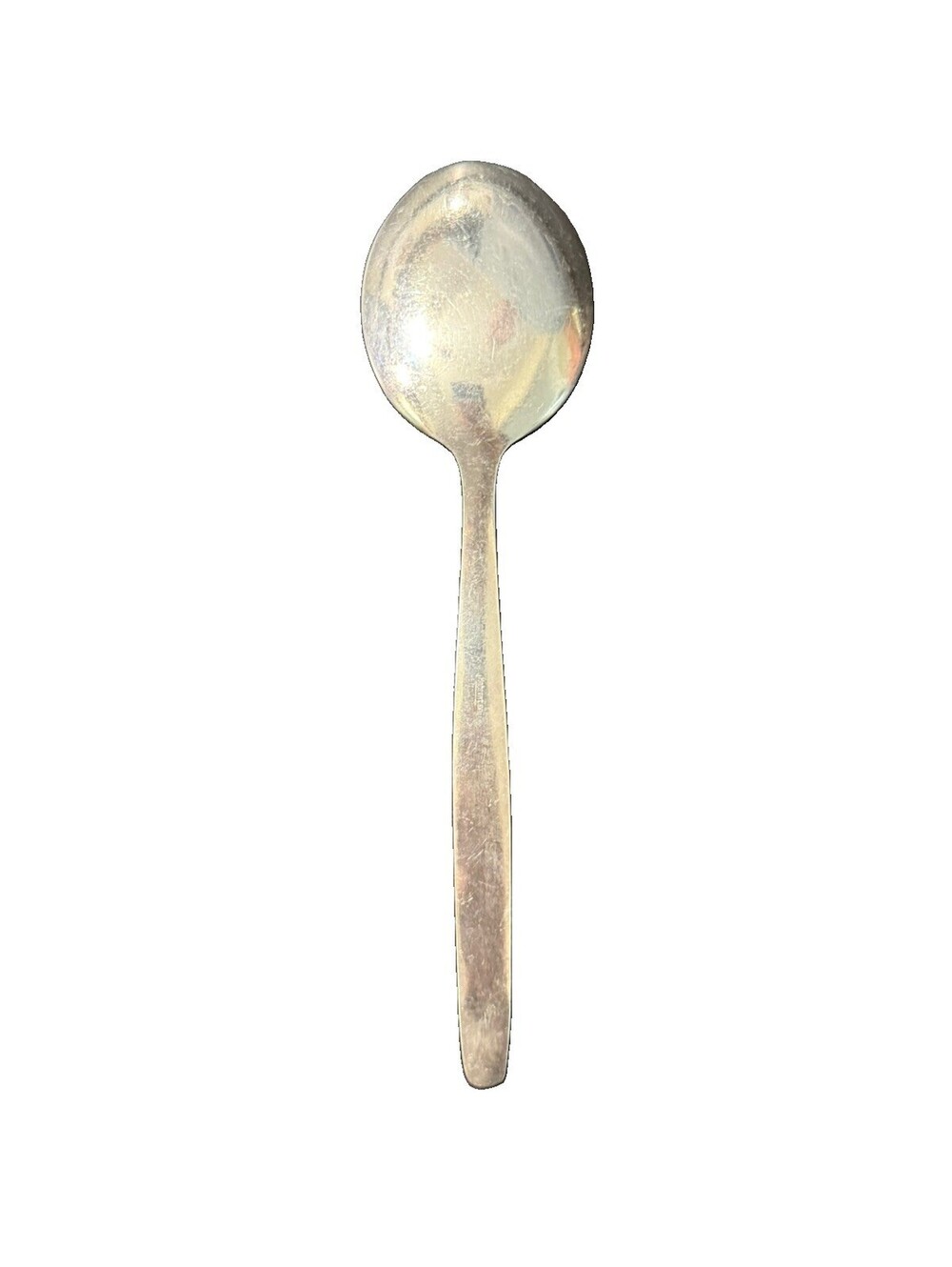 Hanseat 90 HNE1 Silverplate Round Bowl Soup Spoon 6 1/4” Germany Vintage